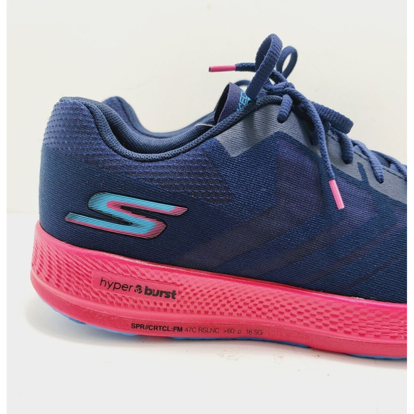 Skechers Men's Men's Go Run Razor Navy Coral Running And Jogging Shoes-New - Picture 4 of 7